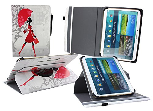 Emartbuy Medion LifeTab P9701 9.7 Zoll Tablet PC Universal ( 9 – 10 Zoll ) Elegante Dame 360 Grad Rotierende Stand Folio Geldbörse Tasche Hülle + Eingabestift - 2
