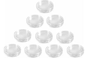 YSJJZRL Capsules de pièces de Monnaie,en Plastique Rond Transparent pour pièces de Monnaie pour Fournitures de Collection de pièces de Monnaie Protecteurs de pièces