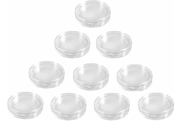 YSJJZRL Capsules de pièces de Monnaie,en Plastique Rond Transparent pour pièces de Monnaie pour Fournitures de Collection de pièces de Monnaie Protecteurs de pièces
