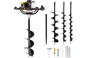 JHONSORR GERMANY DESIGN Trivella con motore 52cc 2 tempi con 3 punte di ricambio