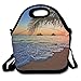 Produktbild Dozili Pacific Sunrise at Lanikai Beach Hawaii große & dicke Neopren-Lunch-Taschen, isolierte Lunch-Tasche, Kühltasche, warm, mit Schultergurt, für Damen, Teenager, Mädchen, Kinder, Erwachsene