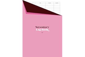 Inventory Log Book A4: Product Record / Stock Take / Taking Logbook for Business | Pink Cover