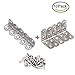 Produktbild TILY Eckwinkel Winkelwinkel Eckklammern 90 Grad Rechtwinklige Klammern Edelstahl Eckklammern Mit 30er Packung (10er Packung, 40 * 40 mm 5 Packung + 20 * 20 mm 5 Packung)