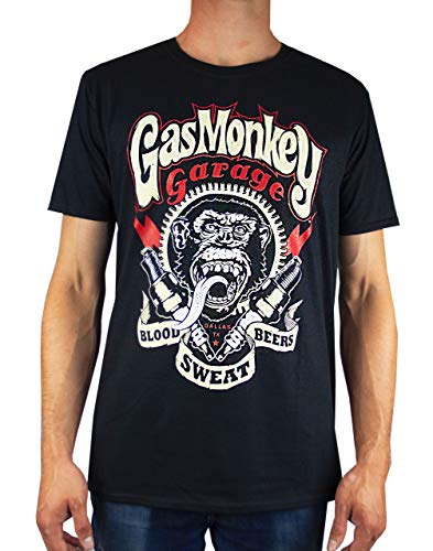 Gas Monkey Garage T-Shirt Sparkplugs Noir-XXL - connu d'après Fast N' Loud