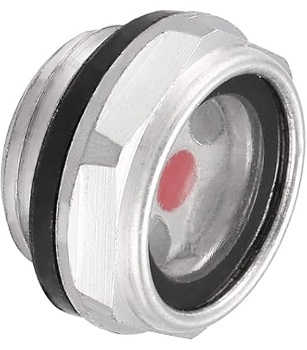 Vetrino Livello Olio Compressore 2pz - Filettatura M18x1.5, In Lega Di Alluminio - Foto 9