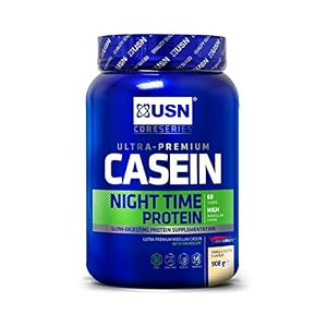 USN Casein Night Time Protein, Vanilla, 908 g