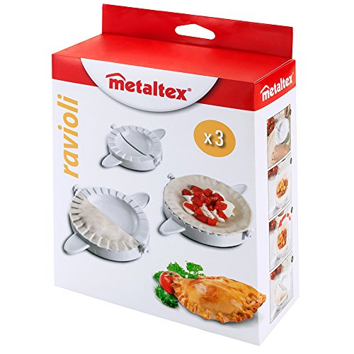 Metaltex 252340084 Ravioli und Maultaschenformer 3-er Set - 7