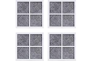 Poweka Luftfilter für Kühlschrank lT120F Ersatz für Frischluftfilter für LG / Kenmore Kühlschrank 469918, ADQ73214402, 4 Stück