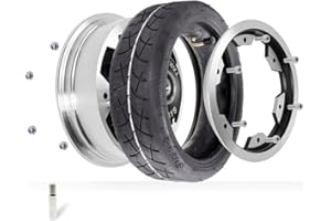 M365LYON Jante Avant Dualtron mini Double Frein Deux Parties Taraways | Roue Avant Dualtron mini | Pneu Dualtron mini (Rim + Tire CST)