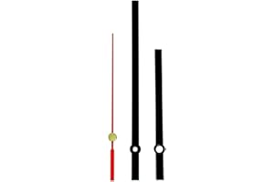 DANS CLOCK SHOP Youngtown 12888 - Manecillas de reloj de cuarzo para agujeros de mano de 5 mm y 3,1 mm (metal negro de 130 mm)