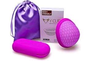 Mineup Menstrual Disc, Wiederverwendbare Menstruationsscheibe, Auslaufsicher Menstruationstassen aus Silikon, Femdisc für Aktive Frauen Sport, Schwimmen und Intimität（Lila, S）