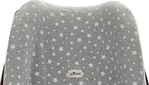 Janabebe® – Baumwollbezug White Star Pebble Maxi -Cosi y Bébé confort , Abdeckung Stubenwagen , Autositz - 3