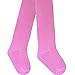 Baby Girls Super Soft Cotton Rich Plain Everyday Comfort Tights (12-18 Months, Candy Pink)