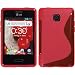 Produktbild PhoneNatic Case für LG Optimus L3 II Hülle Silikon pink S-Style + 2 Schutzfolien
