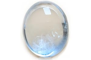 EUSICE - Cristal de Roche Pierre Naturelle de Madagascar, Galet Purification, 100% artisanal & fait-main, Cristal de Roche Haute Qualité Ethique pour Lithothérapie, Bien-être, Méditation et Yoga