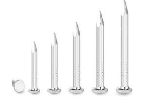 SHUNCHG 100 Stück 25mm Stahlnägel Nägel für Betonwände,Holzarbeiten Ziegelstein Nails Verzinkt Kohlenstoffstahl,Rundnägel Bildernägel Universeller Einsatz im Innen- und Außenbereich