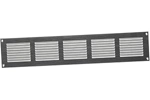 EUROPLAST Kratka wentylacyjna, ocynkowana, 500 x 100 mm, z ochroną przed owadami, wywiewane, powietrze nawiewane, metalowa kratka