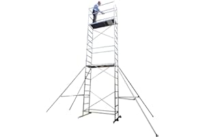 TUBESCA COMABI Superb 7m DIY Scaffold Tower - Aluminium (Tubesca First 7)