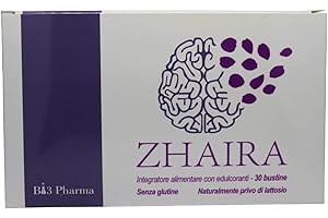 BI3 PHARMA Nootropo potente Zhaira bustine integratore per miglorare la memoria a base di Colina PEA Cannella di Ceylon Vit.D Serina - confezione da 30 bustine da 4 g