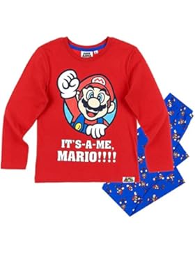 Mario Bros Jungen Schlafanzug