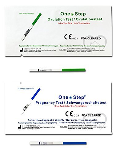 One Step - 30 Pruebas de Ovulación 20 mIU/ml y 5 Tests de Embarazo 10mIU/ml Formato 3,5 mm
