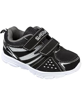 GIBRA® Kinder Sportschuhe, mit Klettverschluss, schwarz/weiß, Gr. 25-36