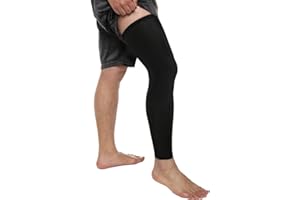 FITTOO Compression Long Leg Sleeves Knee Support Protector Gear for Basketball,Running,Jogging Outdoor Activities