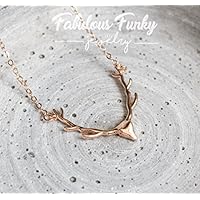 Hirschkette in Rose Gold