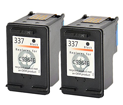 2 Druckerpatronen kompatibel für HP 337 Black - 2