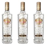  Smirnoff Vodka Gold Cinnamon Flavoured Liqueur, 3er, Wodka Likör, Zimt, Alkohol, Alkoholgetränk, Flasche, 37.5%, 700 ml, 709246