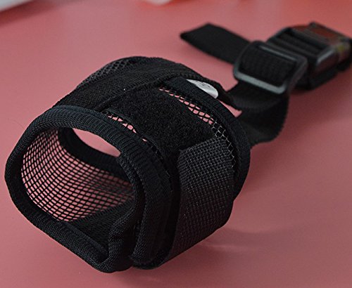 Doggie-Style-Store-Black-Soft-Mesh-Dog-Pet-Muzzle-Nylon-Bark-Mouth-Anti-Bite-Adjustable-Comfortable-Snout-Mask