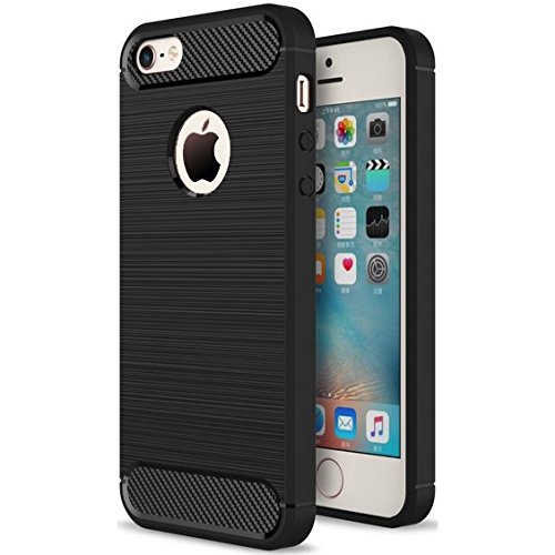 CoziCase - iPhone 5 / 5S Case Slim Luxury Armour Silicone TPU Rubber Case Cover (Black)