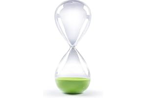 GNEGNI LIFE Clessidra 30 minuti clessidra verde clessidra con clessidra timer cucina vetro ispirato casa ufficio scrivania arredamento
