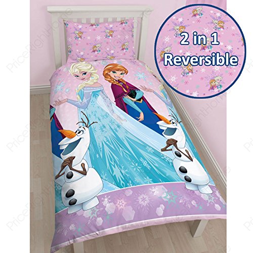 Character World Disney „Frozen Magic“ Rotary Bettwäsche-Set, mehrfarbig, multi, Einzelbett - 2