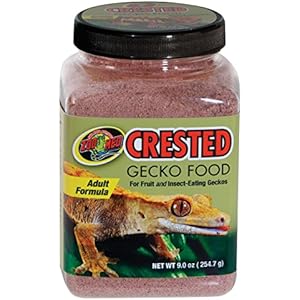 Zoo Med Crested Gecko Food Adult Formula for Fruit Insect Eating Geckos 10oz
