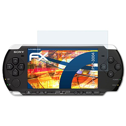 Preisvergleich Produktbild atFoliX Schutzfolie kompatibel mit Sony PSP-3004 Panzerfolie, ultraklare und stoßdämpfende FX Folie (3X)