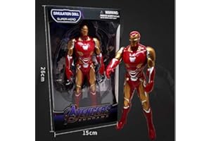 FYDZBSL Iron Man Figure Avengers Anime Spielzeug Statue beliebte Model Actionfigur PVC Doll Collectibles Sammlerstück Dekoration Ornamente Sammlung Desktop Puppe 21cm