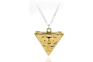 Feidiao Vintage Spiel Anime Schmuck Yu-Gi-Oh Yugi Millenium Puzzle YuGiOh Yugi Millennium Anhänger Halskette für Männer Frauen