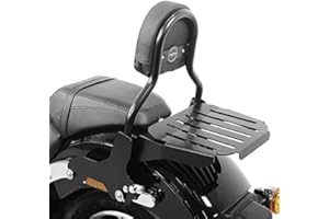 CRAFTRIDE Sissy Bar CL mit Gepäckträger für Harley Davidson Softail Sport Glide 18-24 schwarz