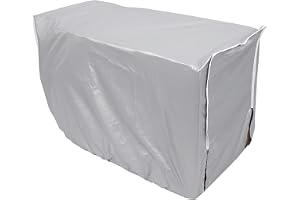 Luftkonditioneringsskydd, Silverpolyester Universal AC-enhetskåpa för standard Dammskyddande snövattentätt solskydd 3 storlek