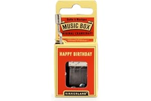 Kikkerland Happy Birthday Crank Music Box