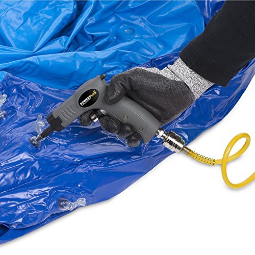 Powerplus Druckluftpistole Kompressorzubehör inkl. Schlauch Manometer 6 Aufsätze - 4