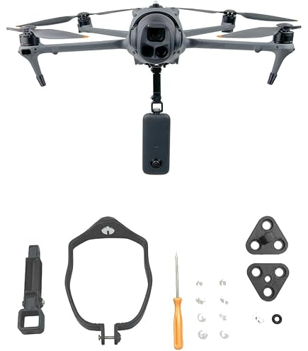 STARTRC Avata 2 Supporto esteso per DJI Avata 2/Action4, per Gopro, per Insta360 X4/X3/Ace Pro, Accessori multifunzionali per il supporto di telecamere sportive