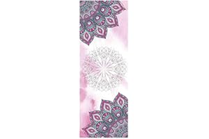 QCHOMEE Serviette de Yoga Microfibre Serviette de Tapis de Yoga Antidérapante Tapis de Fitness Exercice Epais Absorbant la Transpiration Yoga Towel Antibactérien pour Bikram Pilates Yoga Chaud Voyage Gym