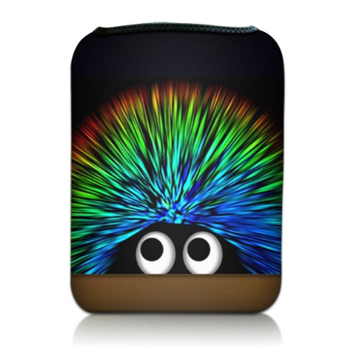 Luxburg® Design Tasche Hülle Sleeve Etui für eBook Reader und Tablet PC bis 7 Zoll, Motiv: Igel "undercover"