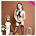 Produktbild Strapsen Dessous Set erotische Reizwäsche Nachtwäsche Unterwäscshe hot Lingerie Lace Bustier Spitzen-BH und Slip mit Strumpfband