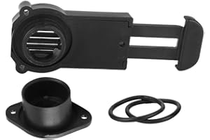 Alomejor Boat Drain Valve PVC Pull Out Scupper Drain Valve for Inflatable Rubber Dinghy Raft Fishing Boat