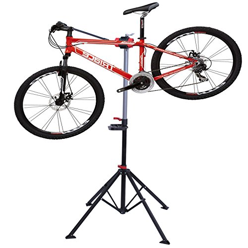 360°Fahrradmontageständer Fahrradständer Reparaturständer Montageständer Fahrrad-Wartung Schwarz