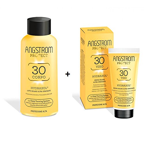 Angstrom Hydraxol SPF30 Ultra Hidratante. Leche Solar Corporal + Crema Solar Rostro