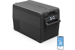 Alpicool NCF35 35L Compressor Car Refrigerator, Portable Camping Fridge DC 12v Freezer for TruckCampervanRVBoat, -20℃ to 20℃(Black)